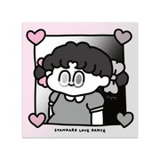 Standard Love Dance - LEEGONG Black Cherry Pie Lenticular Postcard - Line Friends Square - Postcard - Harumio