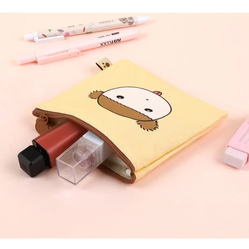 Maru Is a Puppy - Flat Square Pouch - Webtoon Friends - Stationery - Harumio