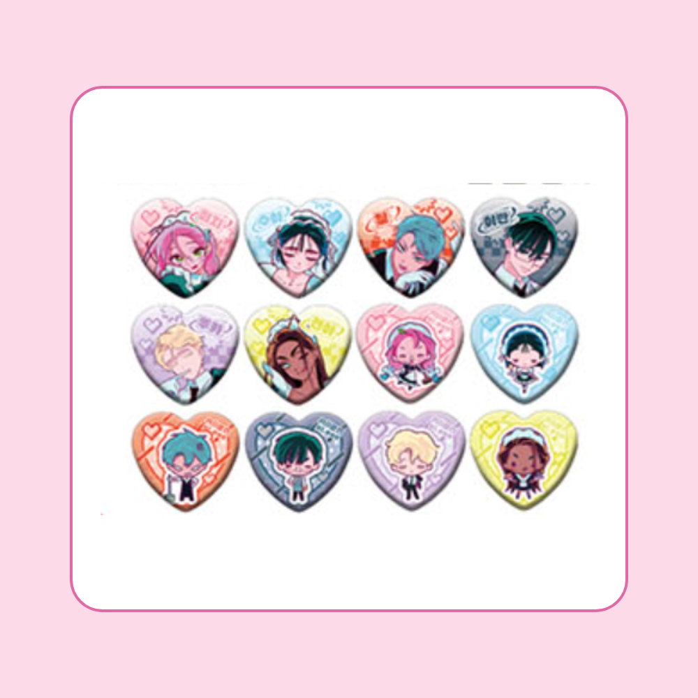 ALIEN STAGE x ANIMATE CAFE - Heart Shaped Tin Badge (Random)