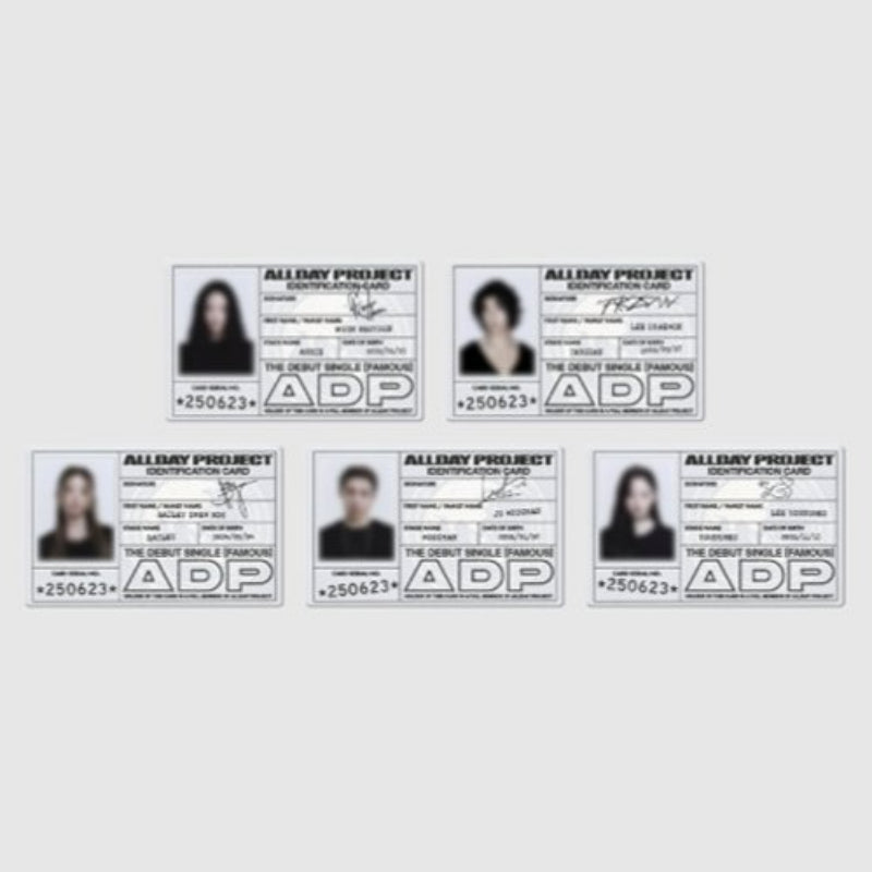 ALLDAY PROJECT - ADP Debut ID Card Set