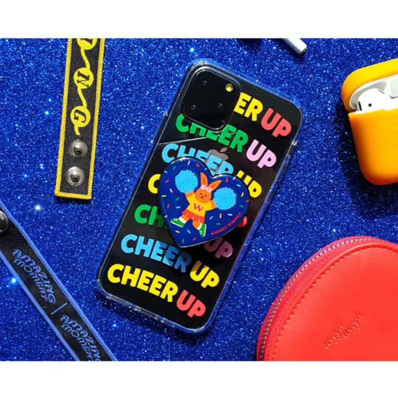 Wiggle Wiggle - Samsung Series Transparent Case & Heart Griptok Set - Wiggle Wiggle - Phone Case - Harumio