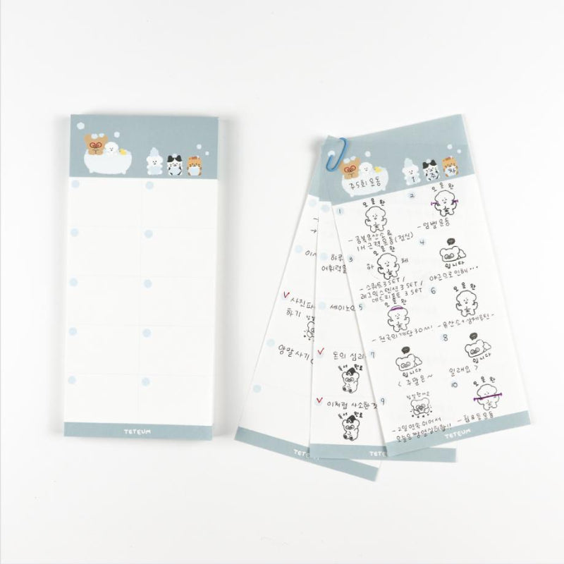 Teteum - Long Memo Pad 2