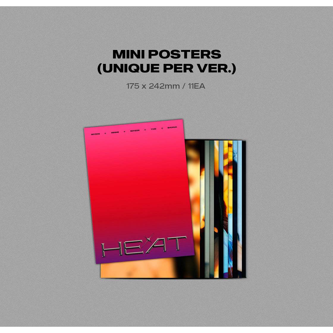 (G)I-DLE - Heat : Premium Sleeve Album (Flare Version) - Cube Entertainment - Album - Harumio