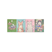 Cats and Soup X V-Square - Large Notebook - V-SQUARE - Notebook - Harumio