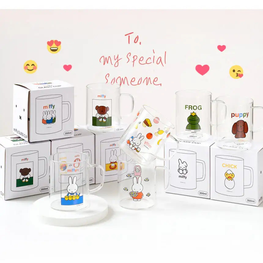 Day Needs - Miffy Glass Cup Set - Day Needs - Home & Living, Accessories - Harumio