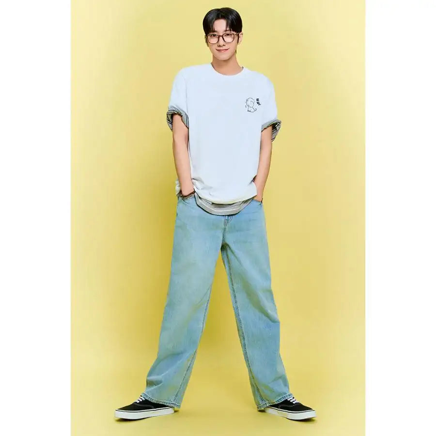 SPAO x Ganadi - Short Sleeve T-Shirt (MIX) - SPAO - T-Shirt - Harumio