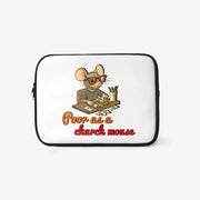 Woori Doori - Rat with Flowers Laptop Pouch - Marpple Shop - laptop case - Harumio