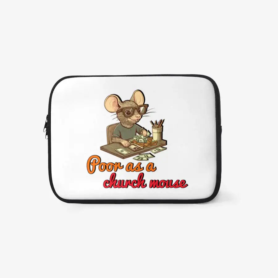 Woori Doori - Rat with Flowers Laptop Pouch - Marpple Shop - laptop case - Harumio