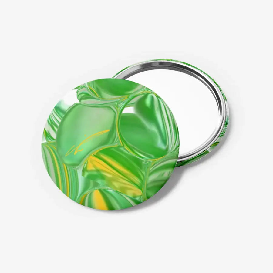 Kiwi Cindy Shop - Green Bubble Mirror Button - Marpple Shop - mirror button - Harumio
