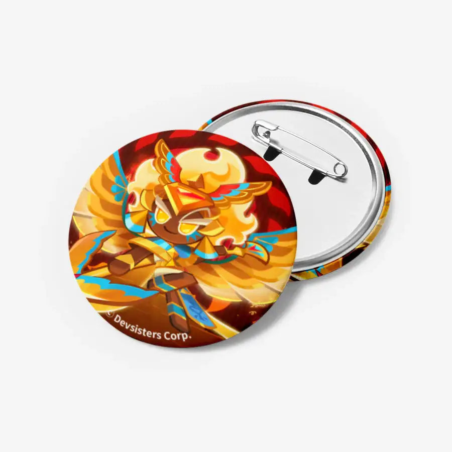 Cookie Run : Kingdom - Immortal Gold Cheese Cookie Pin Button - Marpple Shop - Pin Button - Harumio