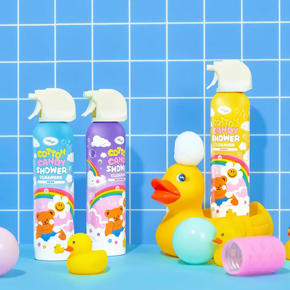 Wiggle Wiggle - Cotton Candy Shower Cleanser Set - Wiggle Wiggle - Shower Cleanser - Harumio
