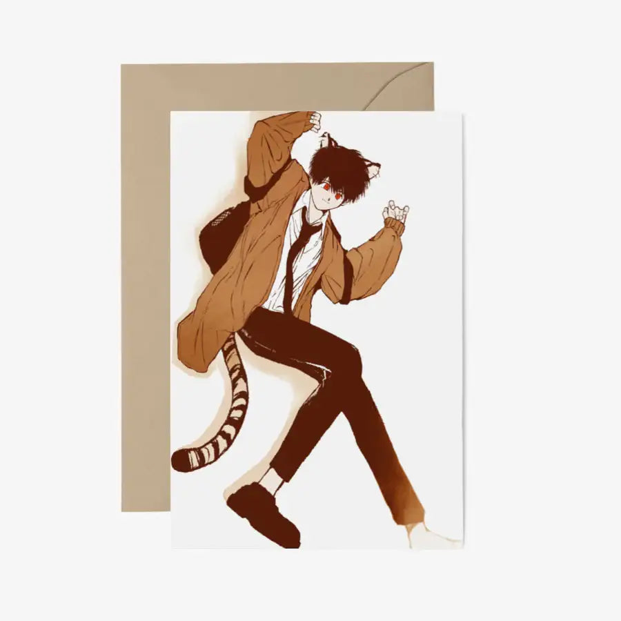 Verdammins - Cat Boy Postcard & Envelope Set - Marpple Shop - Postcard - Harumio