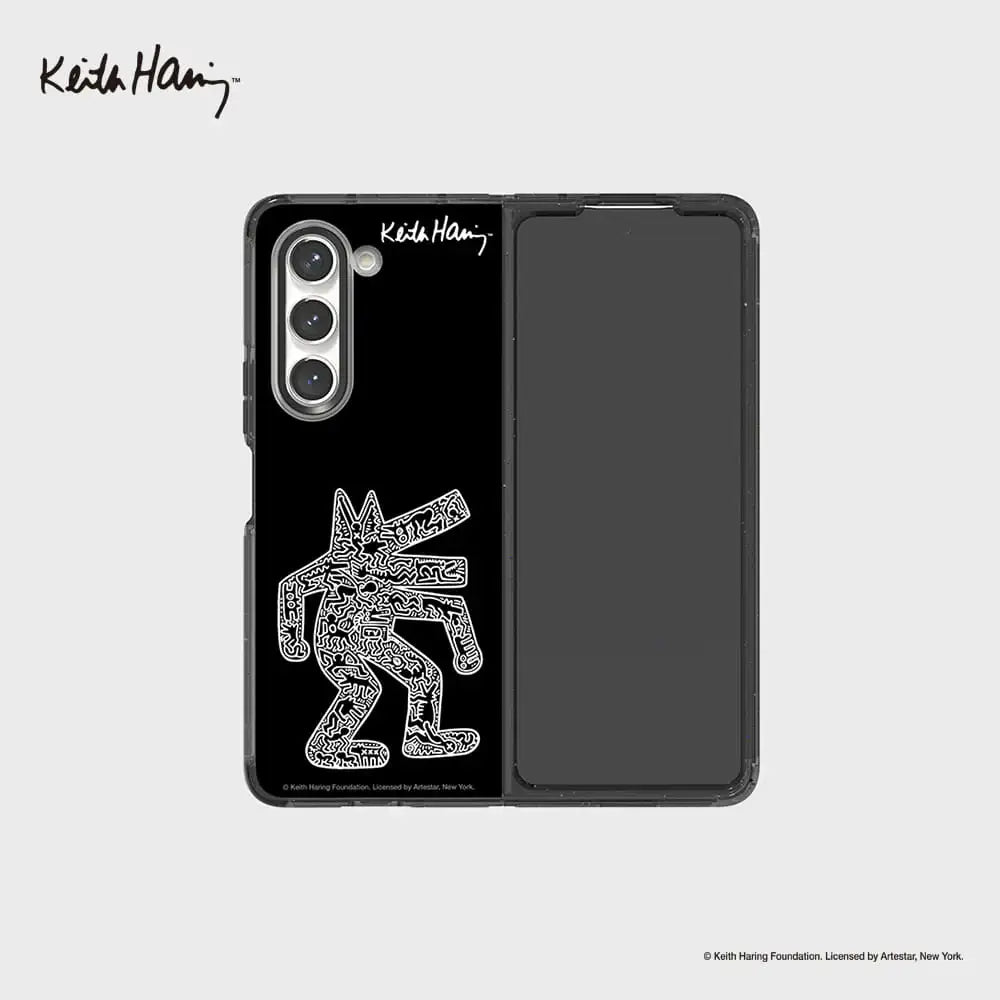 SLBS - Keith Haring Black Eco Lens Case (Galaxy Z Fold5) - SLBS - Home & Living, Accessories - Harumio