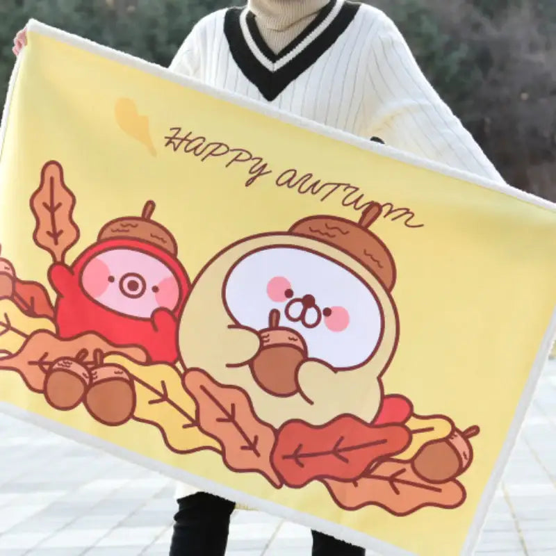 Fri - Fleece Lap Blanket - Soone Content - Fleece Blanket - Harumio