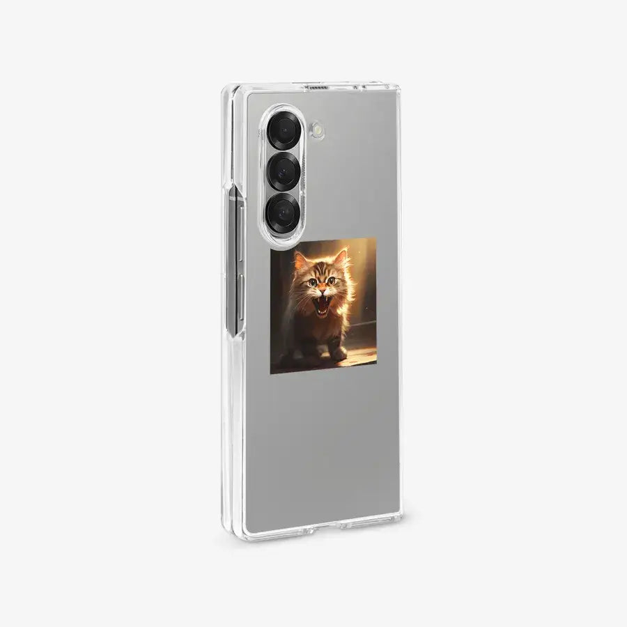 Thetablesetter - Cat Transparent Hard Case (Galaxy Z Fold6) - Marpple Shop - Phone Case - Harumio