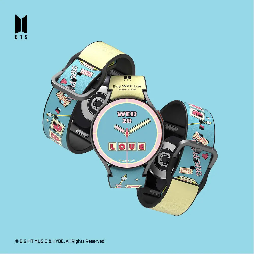 SLBS - BTS Boy With Luv Music Theme Hybrid Watch Strap (Galaxy Watch6) - SLBS - Home & Living, Accessories - Harumio