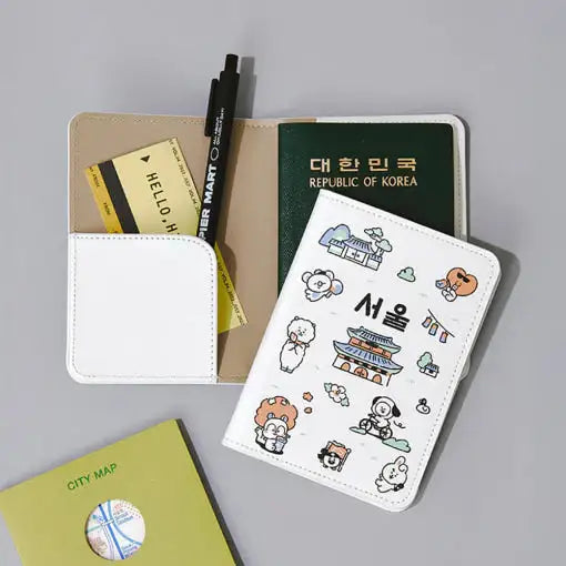 BT21 - Seoul Edition Passport Case - Line Friends - Passport Case - Harumio