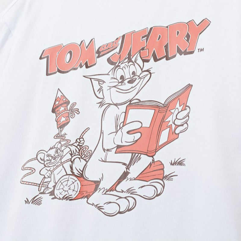 SPAO x Tom and Jerry - Round Neck Short Sleeve Pajamas