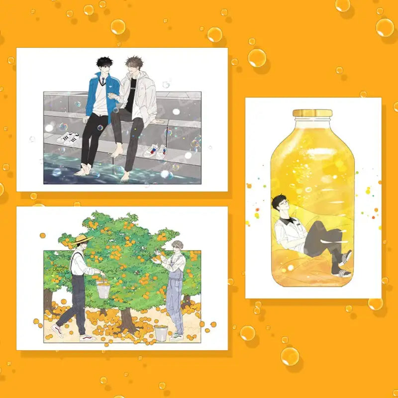 Serious Joke - Juicy Youth Postcard Set - Webtoon Shop - Postcards - Harumio