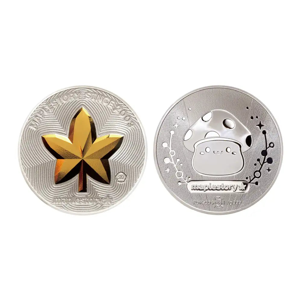 Korea Mint Corporation - MapleStory 20th Anniversary Gold-plated Silver Medal - Korea Mint Corporation - Home & Living, Accessories - Harumio
