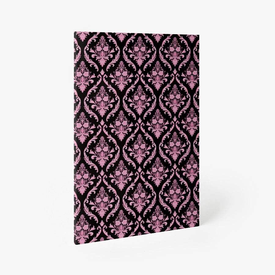 60 WORLD - Pink Damask A6 Notebook - Marpple Shop - Notebook - Harumio