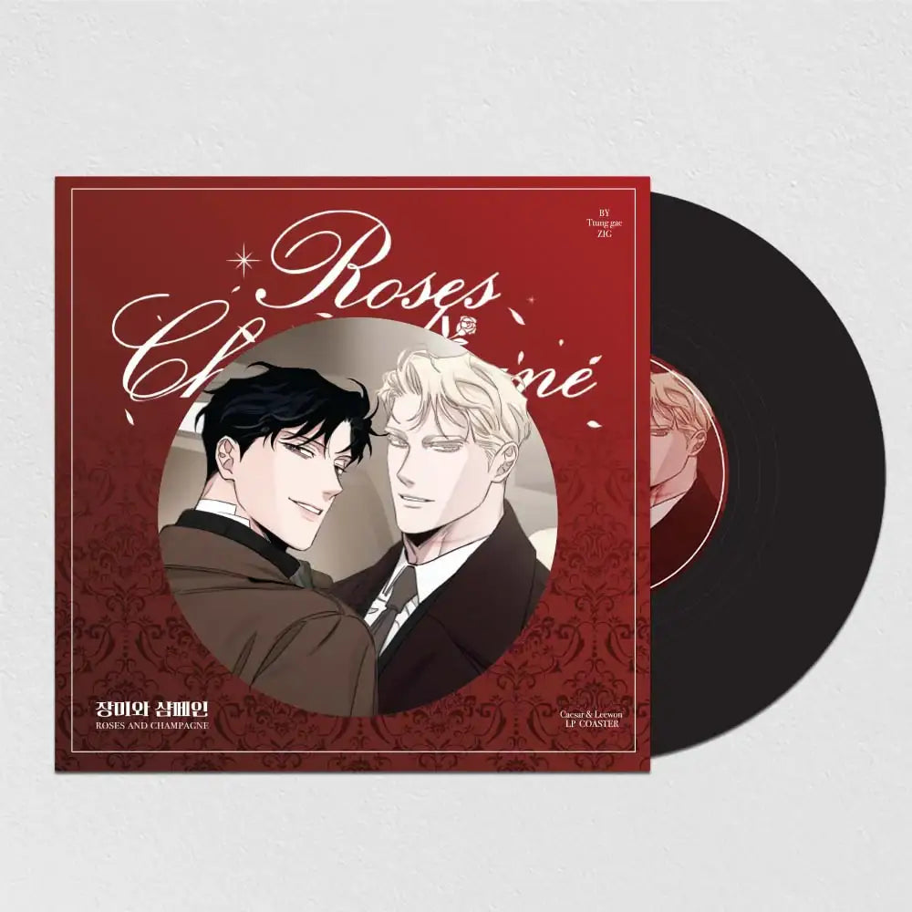 Rose and Champagne - LP Coaster - Official W - Coaster - Harumio