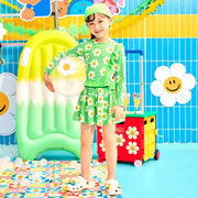 Wiggle Wiggle x Childy - Ruffle Dress Swimsuit Set - Wiggle Wiggle - Swimwear - Harumio