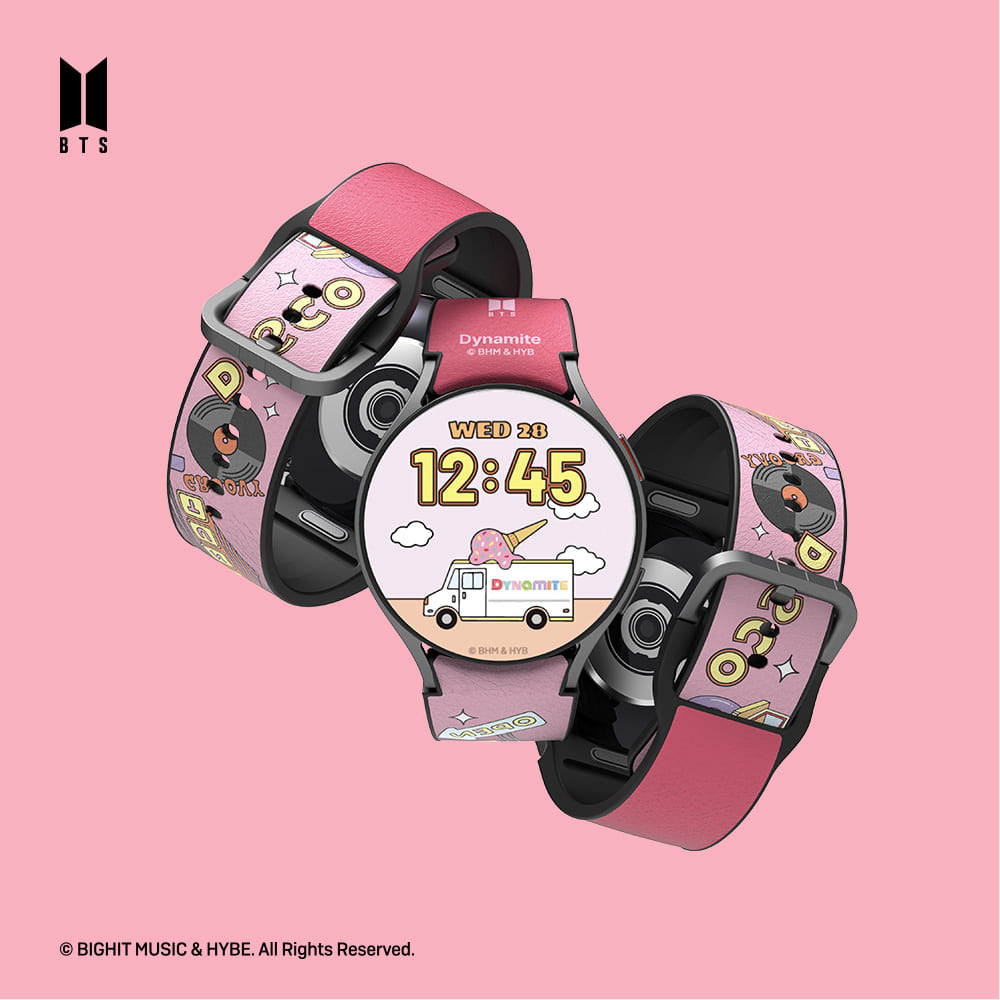 SLBS - BTS Dynamite Music Theme Hybrid Watch Strap (Galaxy Watch6)