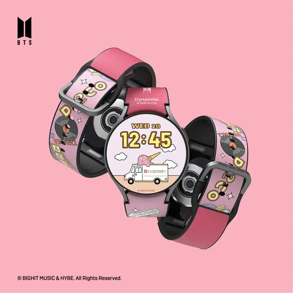 SLBS - BTS Dynamite Music Theme Hybrid Watch Strap (Galaxy Watch6) - SLBS - Home & Living, Accessories - Harumio