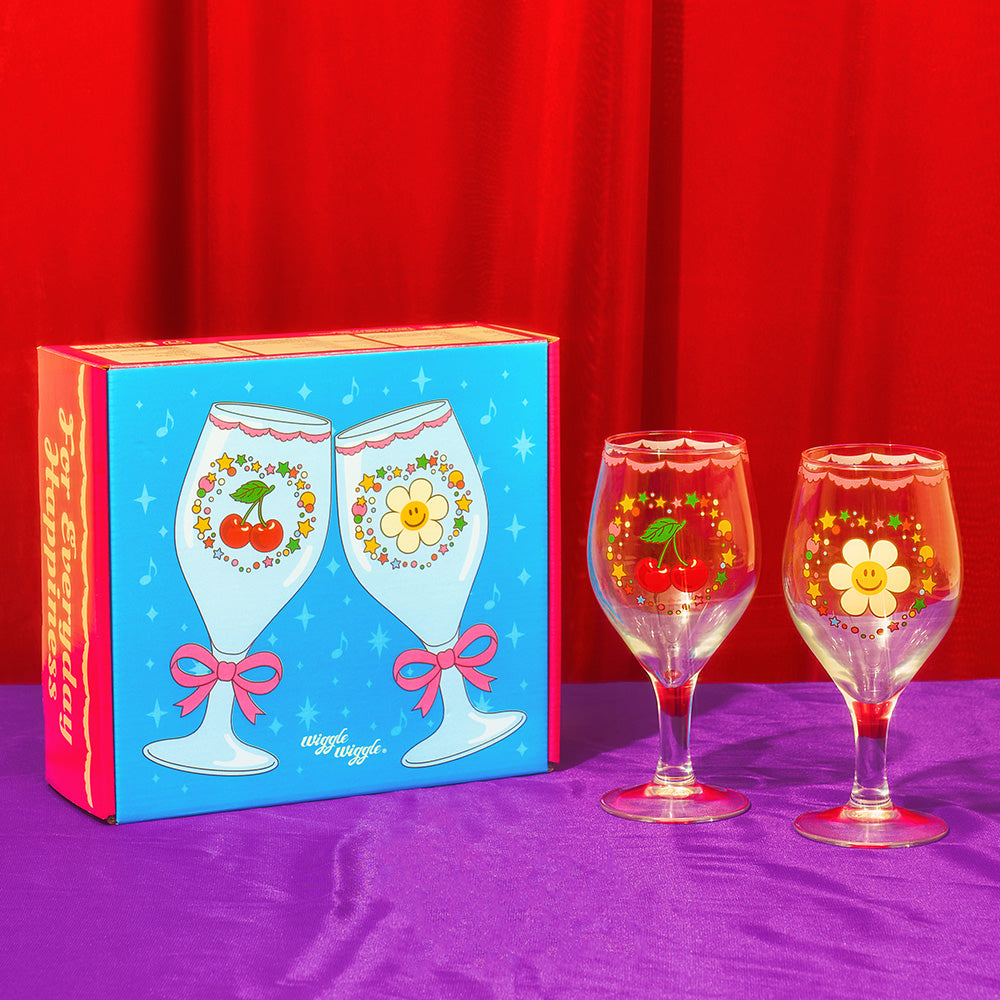 Wiggle Wiggle - Cherry and Bear Goblet Cup Set