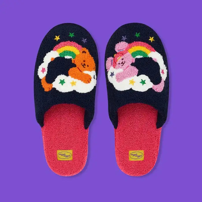 Wiggle Wiggle - Cloud Bear & Bunny Terry Home Slippers - Wiggle Wiggle - Slipper - Harumio