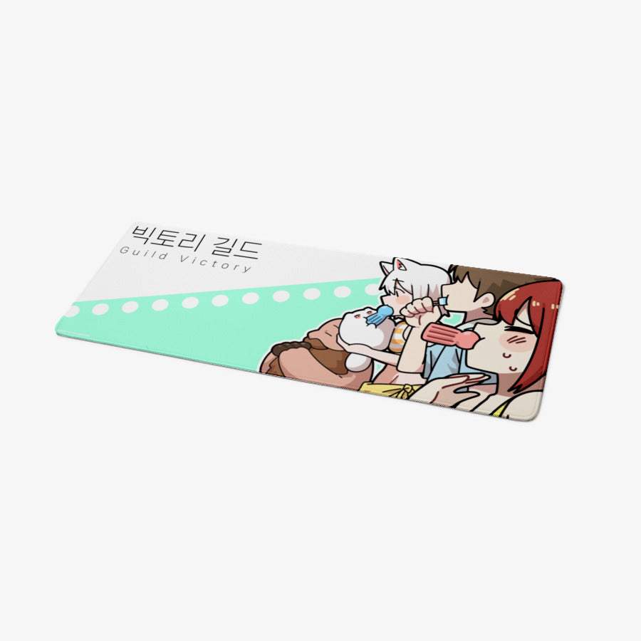 Don't Worry, Dear NPC! - Victory Guild Long Pad (Summer version) - Marpple Shop - Desk Pad - Harumio