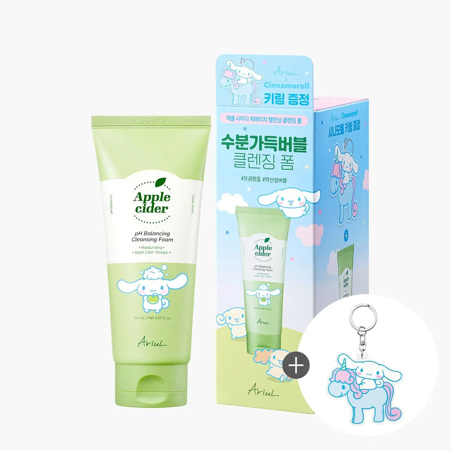 Ariul x Cinnamoroll - Apple Cider pH Balancing Cleansing Foam - Ariul x Cinnamoroll - Facial Cleansers - Harumio