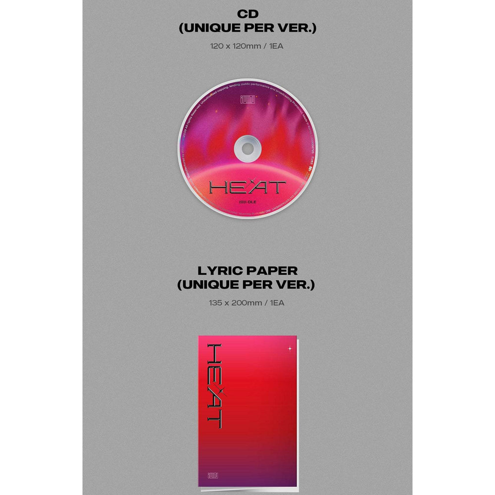 (G)I-DLE - Heat : Premium Sleeve Album (Flare Version) - Cube Entertainment - Album - Harumio