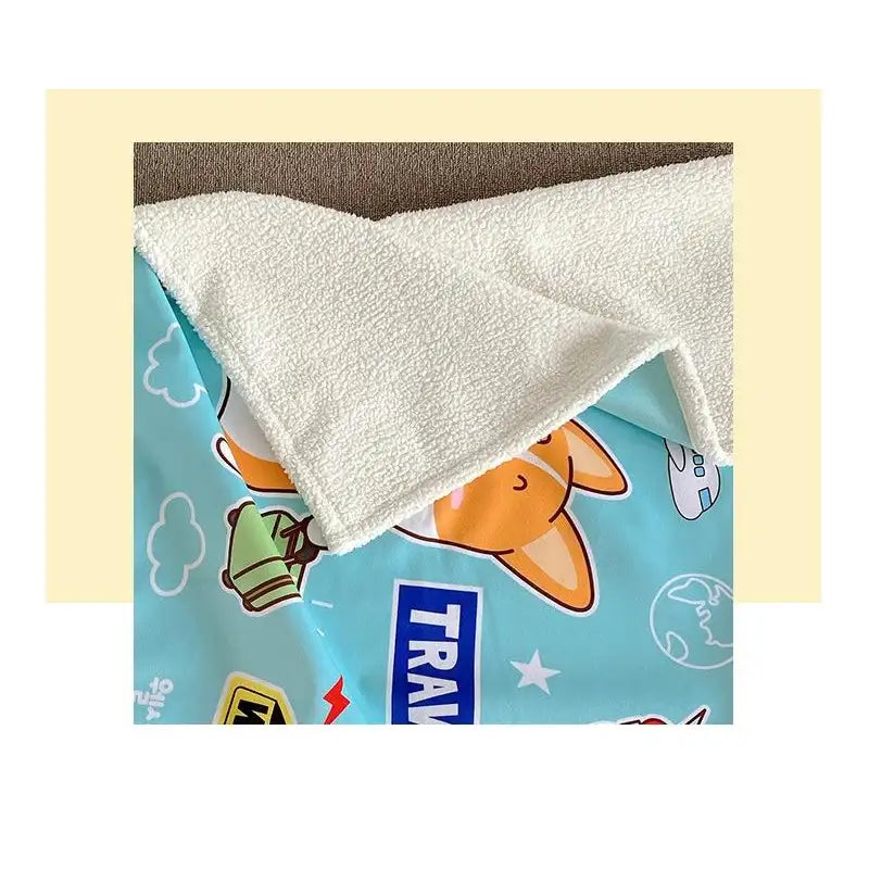 Welshcorgi Mr.Lee - Lap Blanket - Soone Content - Fleece Blanket - Harumio