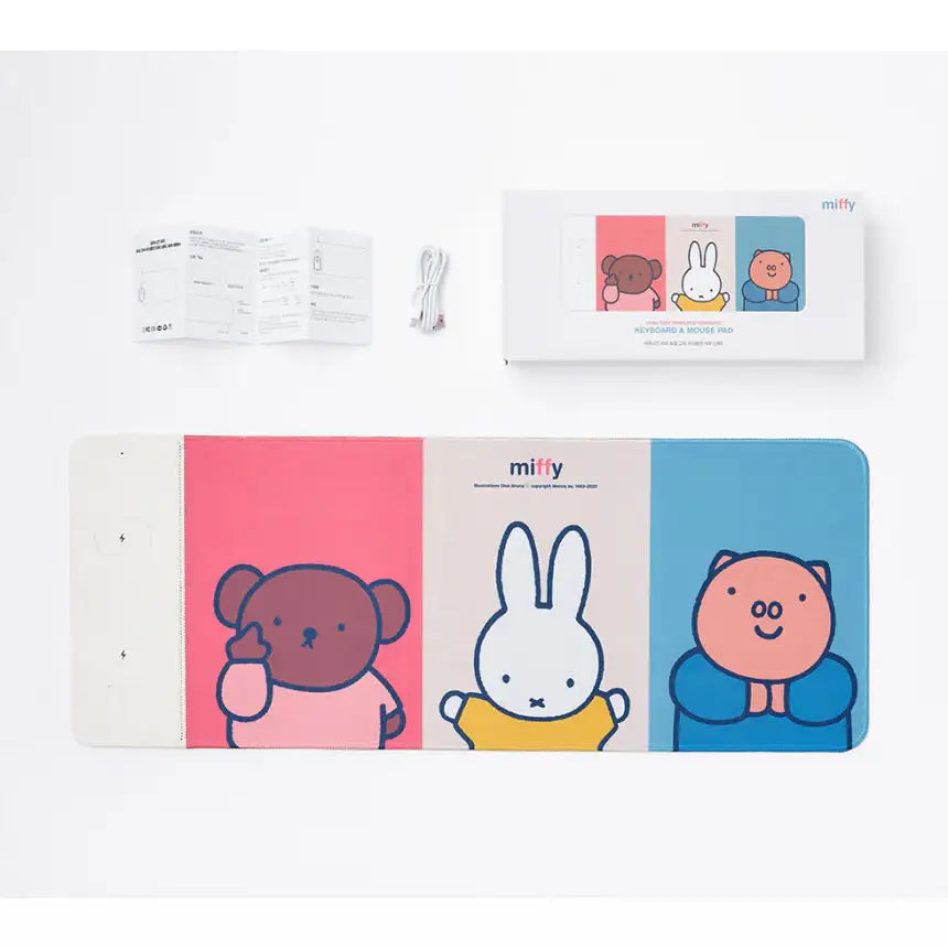Day Needs - Miffy Dual Wireless Charging Mouse Pad - Day Needs - Home & Living, Accessories - Harumio