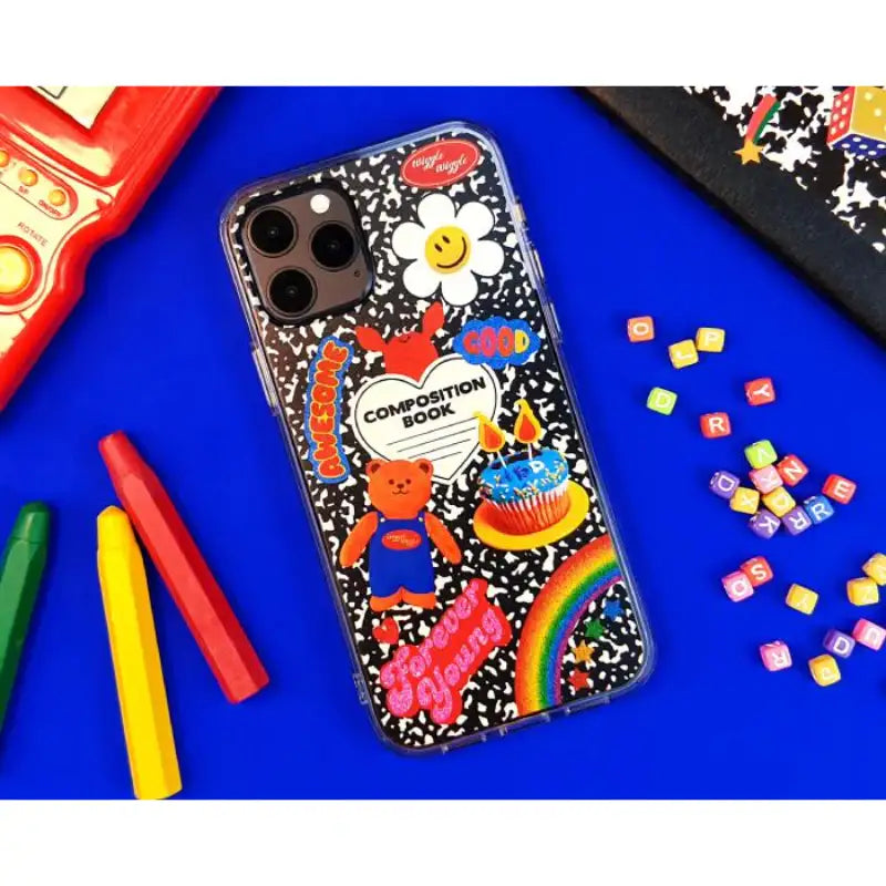 Wiggle Wiggle - iPhone Transparent Case 5 - Wiggle Wiggle - Phone Case - Harumio