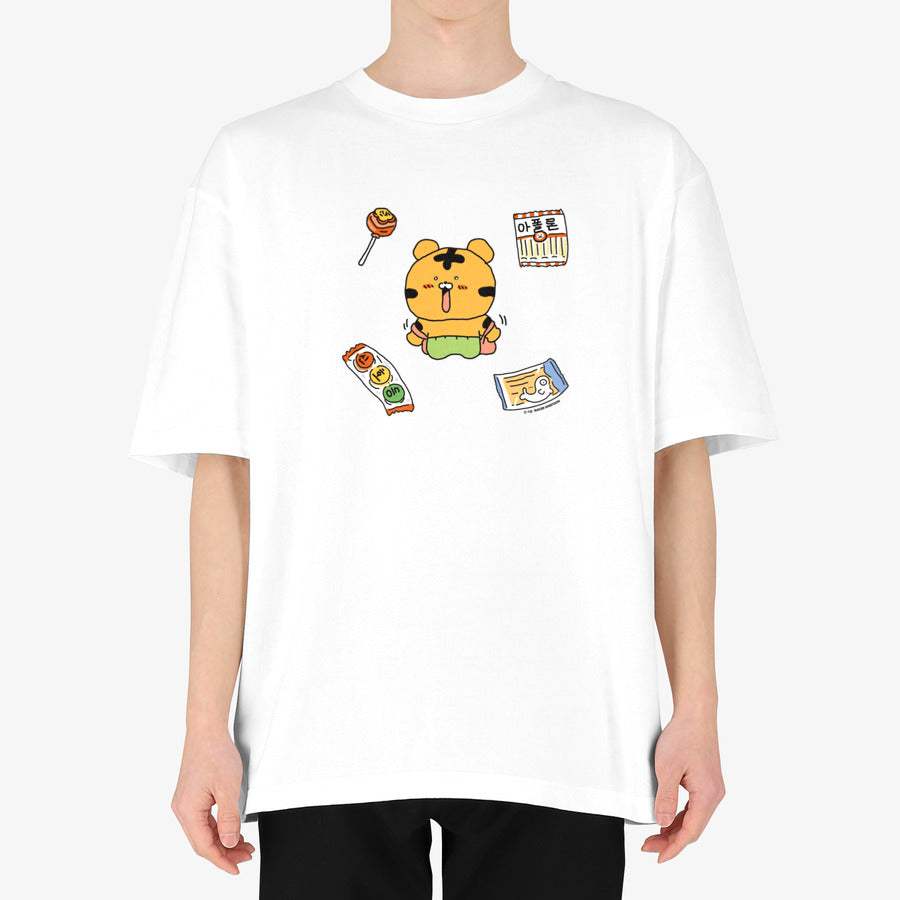 Timid Tiger Coco - Coco in Shock Premium Cotton Adult T-shirt - Marpple Shop - T-Shirt - Harumio