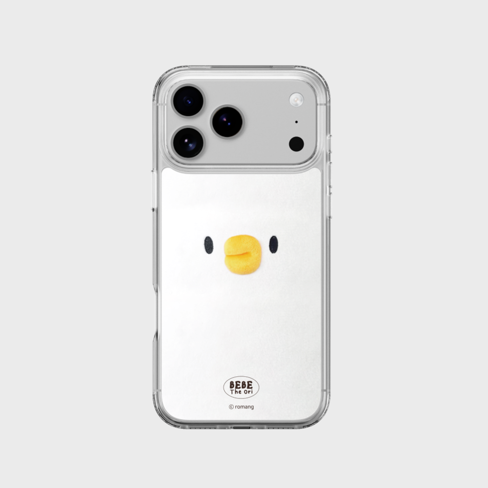 BEBE!Ori x SLBS - Bebe the Duck Face Clear Magnet Case (iPhone 17 Series) + Deco Sticker