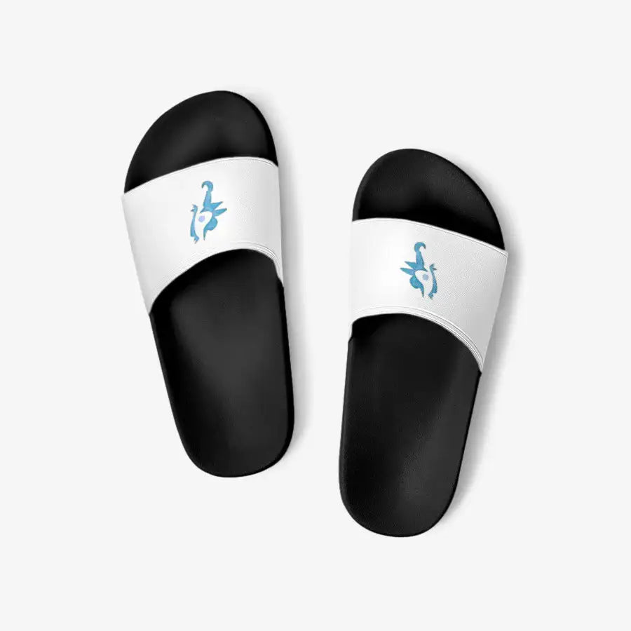 Luna Moon - Blue on Pattern Slippers - Marpple Shop - Slippers - Harumio