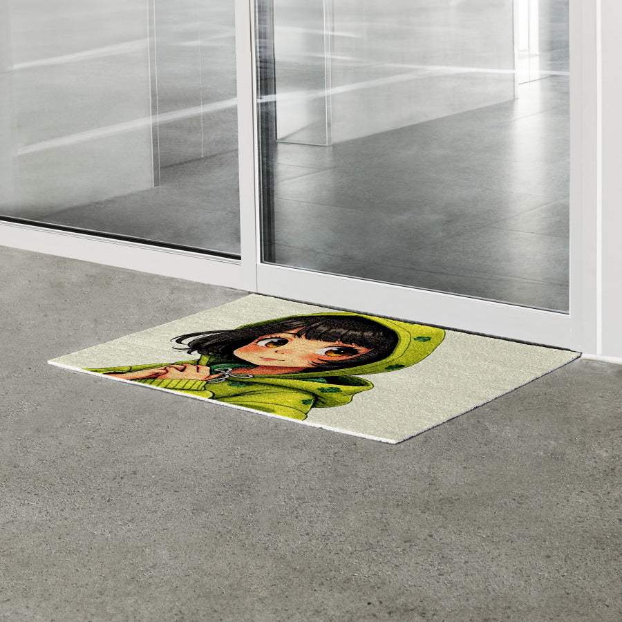 Thetablesetter - Frog Girl Door Mat - Marpple Shop - Mat - Harumio