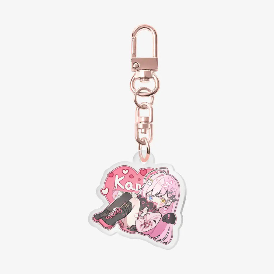 Momosiro Kana - Kana Heart Acrylic Keyring - Marpple Shop - Keyring - Harumio