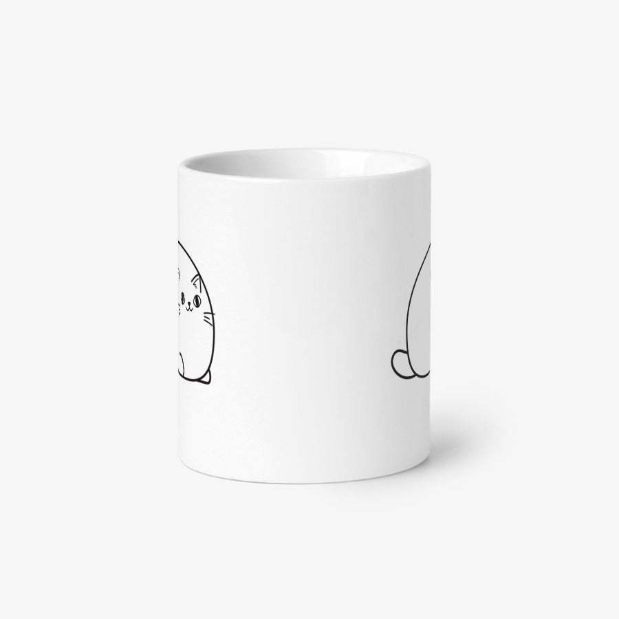 Fat Zoo - Fat Cat Bread Mug - Marpple Shop - Mug - Harumio
