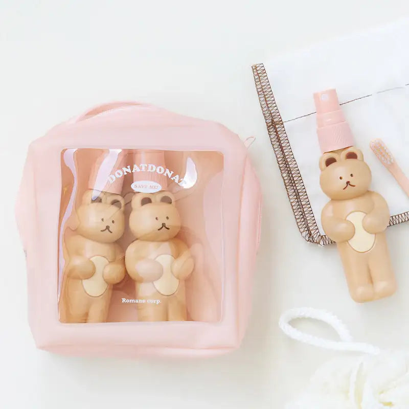 Romane - DONATDONAT Bear Travel Bottle Set - Romane - Travel Container - Harumio