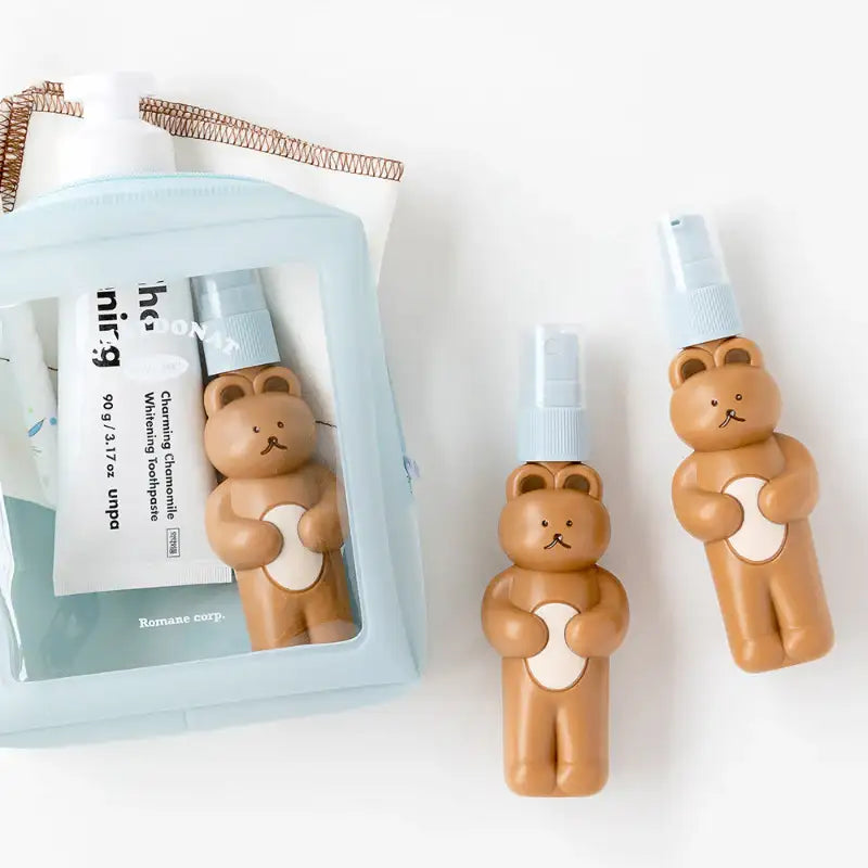 Romane - DONATDONAT Bear Travel Bottle Set - Romane - Travel Container - Harumio