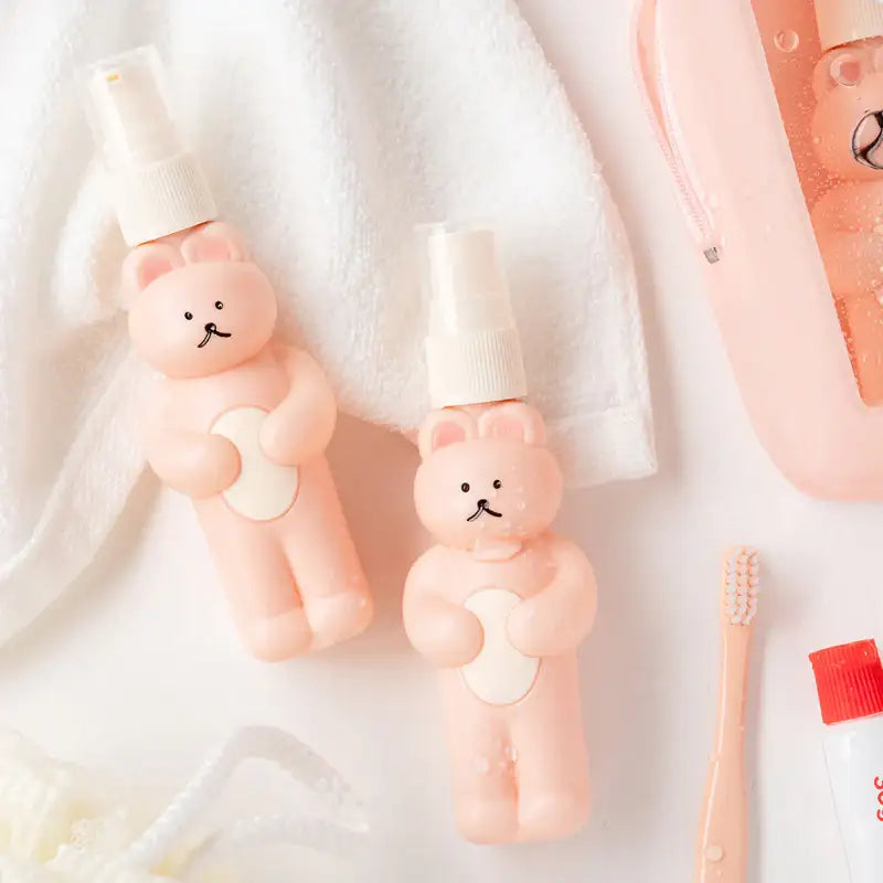 Romane - DONATDONAT Bear Travel Bottle Set - Romane - Travel Container - Harumio