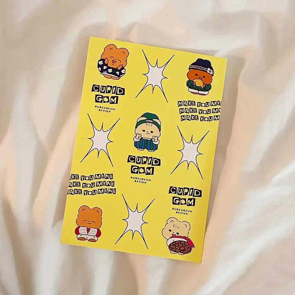 Pureureumdesign - Cupid Bear Winter Lookbook Postcard - Pureureumdesign - Home & Living, Accessories - Harumio