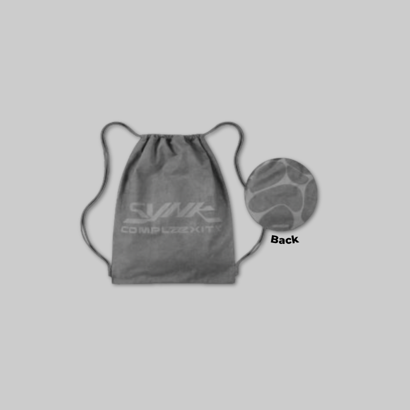 Carry your daily essentials with the official aespa: SYNK COMPLaeXITY – Gym Sack.