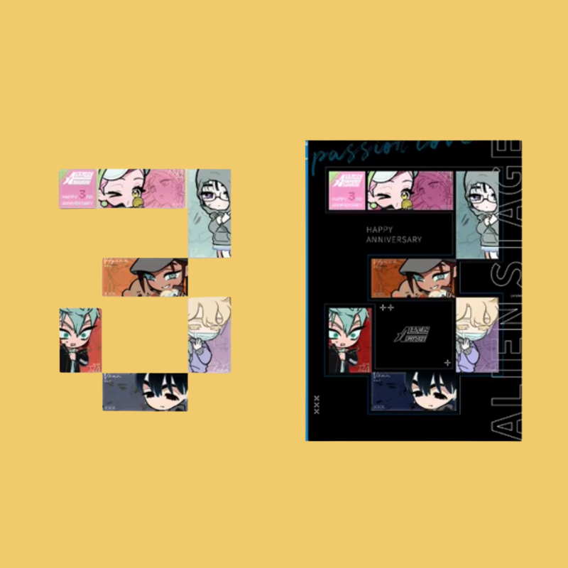 Alien Stage Love Series - Refrigerator Magnet Set
