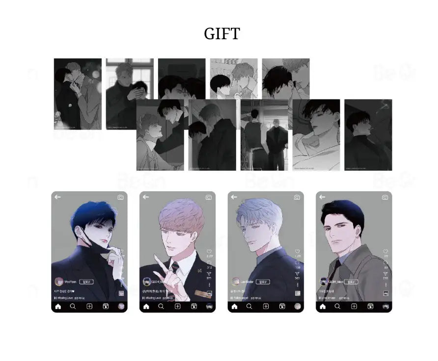 Missing Love: The Marrying Man x BeOn Cafe - Illustrated Postcard Set - BeOn - Illustrated Cards - Harumio